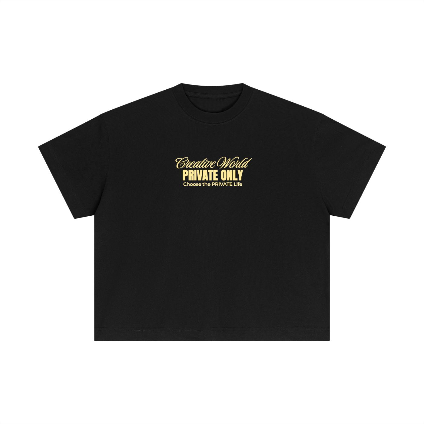 Private Only Tee Black